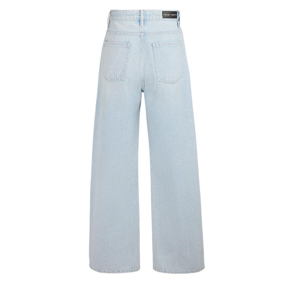 Vaqueros anchos azul claro para niña Teddy Smith Electra ver 2
