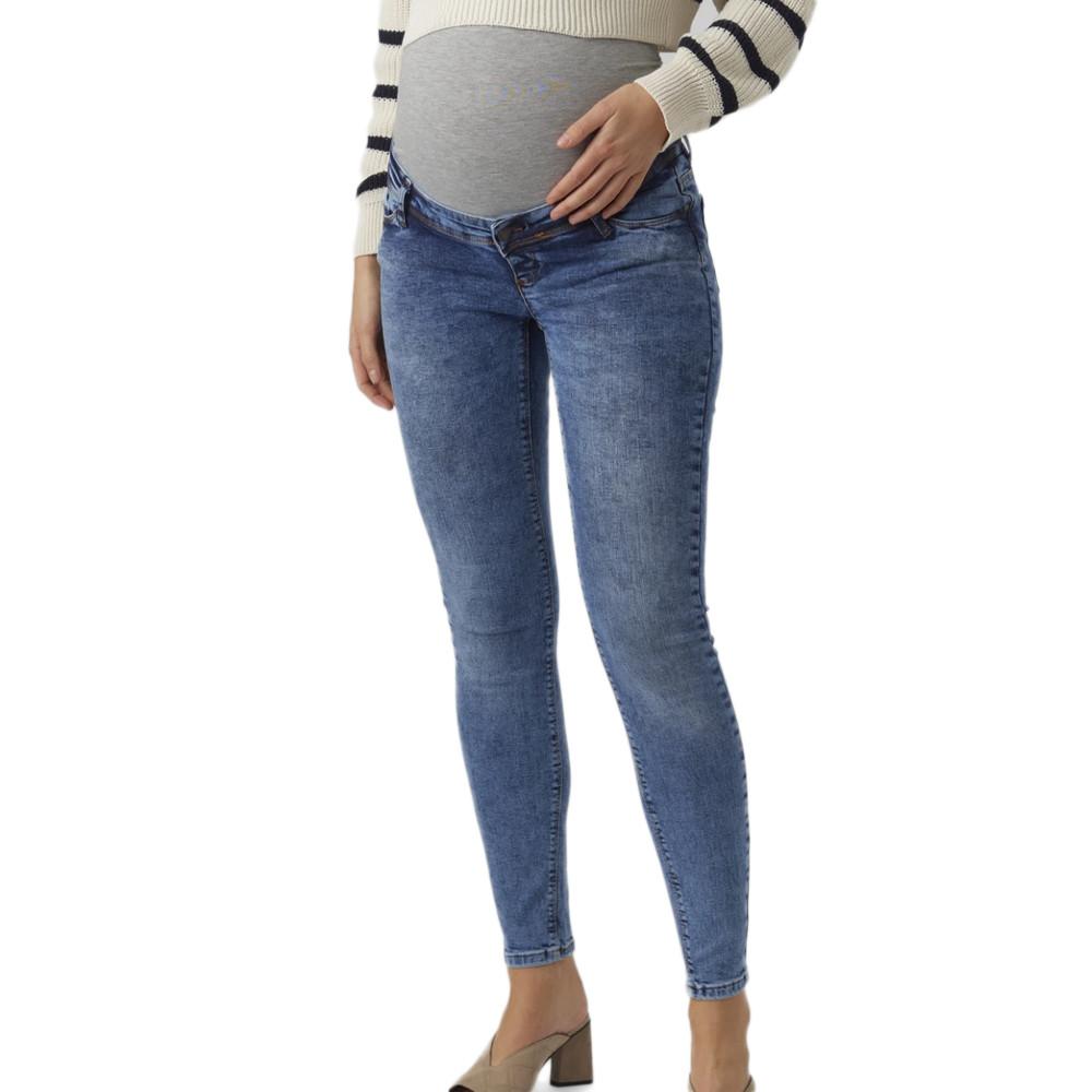 Women's Blue Slim Jeans Mamalicious Roma affordable