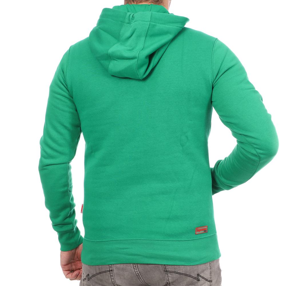 Sudadera con capucha Supreme Grip Diego Verde/Naranja, Hombre ver 2