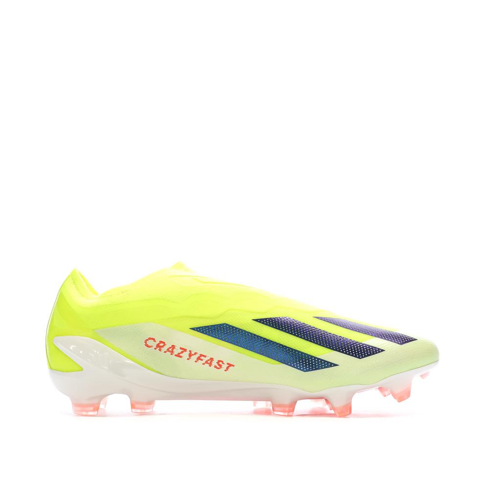 Chaussures de Foot Jaunes Adidas X Crazyfast Elite Ll FG vue 2