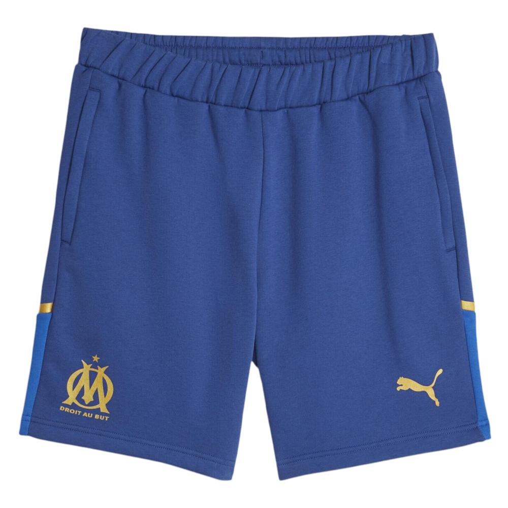 OM Shorts Blau/Gold Herren Fußball Puma 2023/2024 günstig