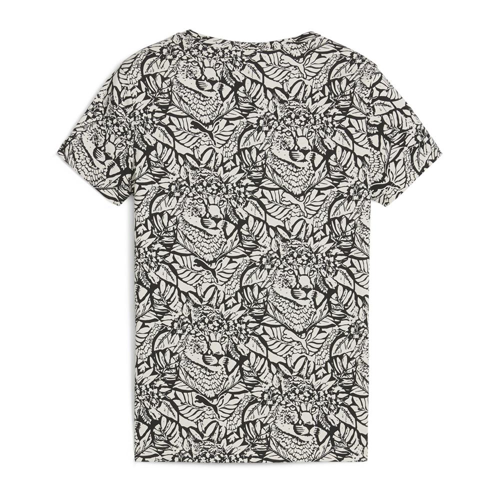 Girl's black/white Puma Tropicat T-shirt Photo of the Espace des Marques %store% store - view of %key%