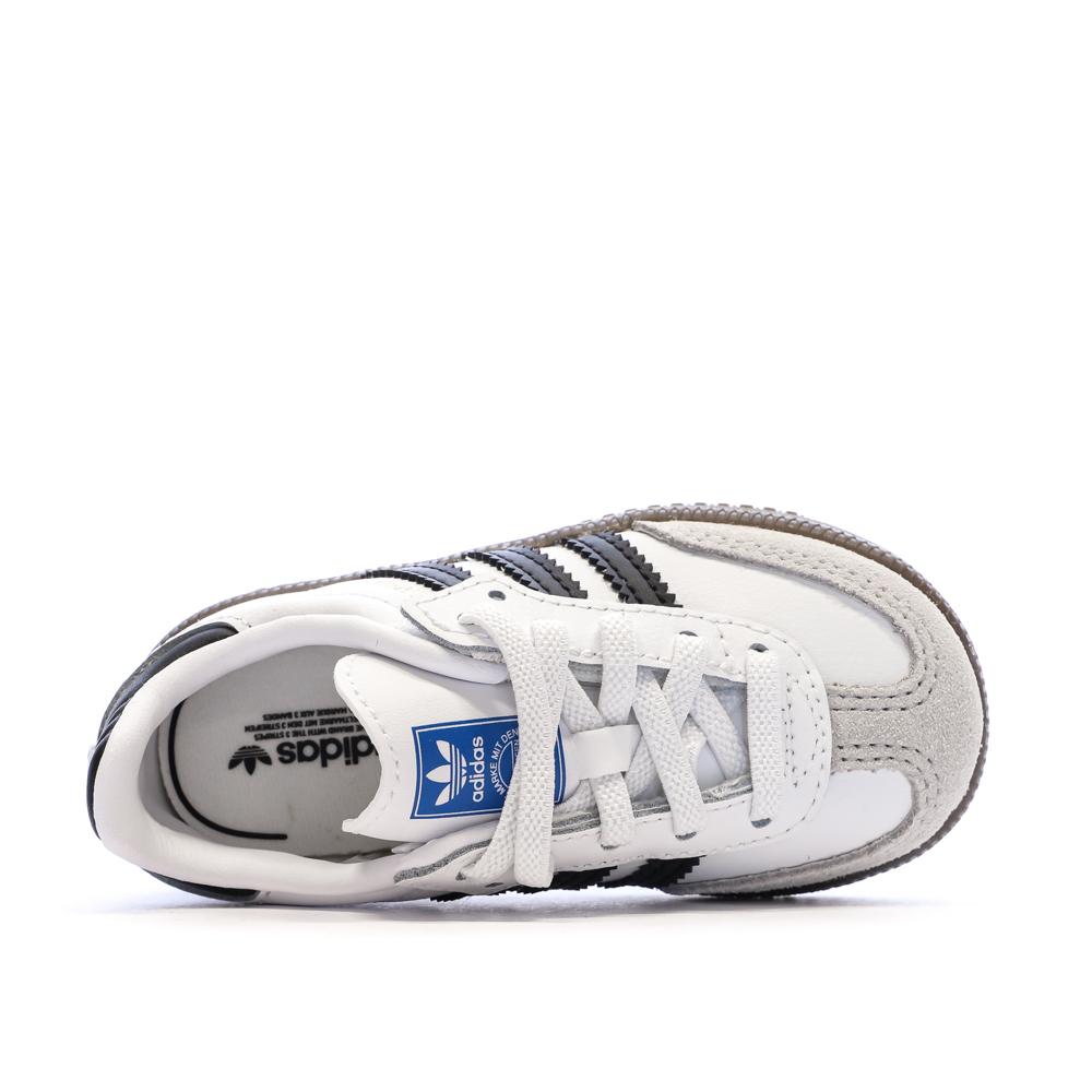 Weiße Sneaker für Damen und Herren Adidas Samba Ansicht 4