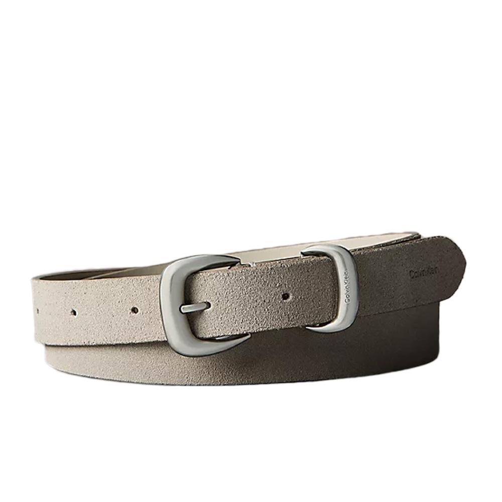 Cinturón Calvin Klein Jeans 2 Piezas Ante Mujer Topo/Plata barato