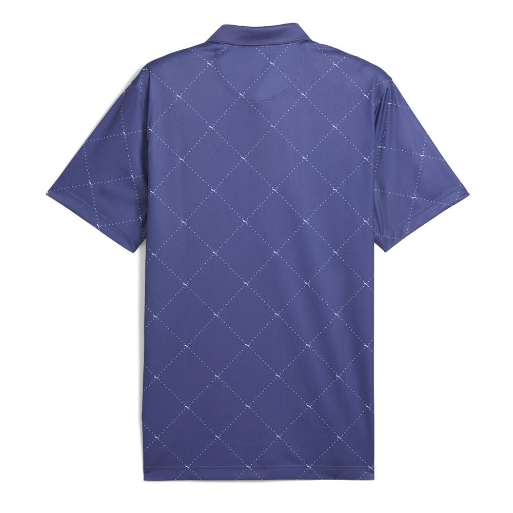 Polo Blau Herren Puma Pure 2.0 Argyle Ansicht 2