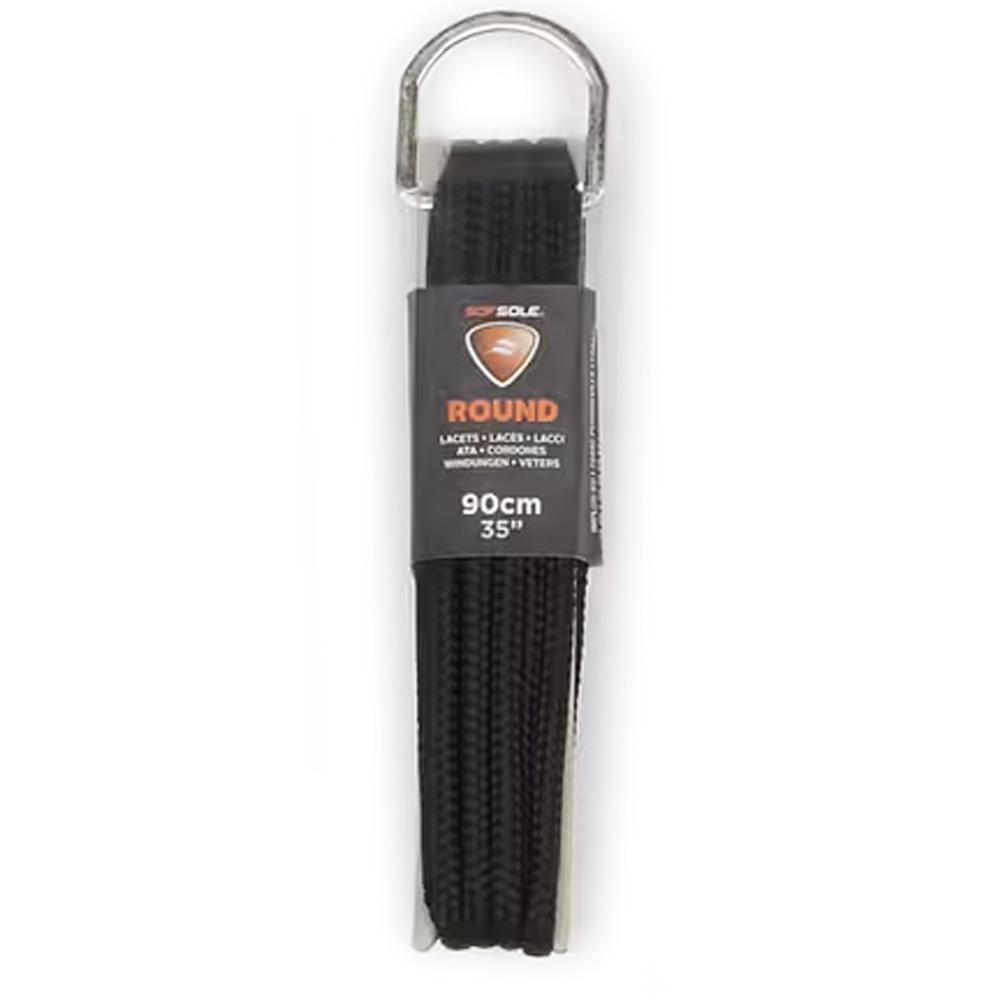 Schnürsenkel Schwarz Männlich Sofsole Dring Round Black 90 Cm günstig