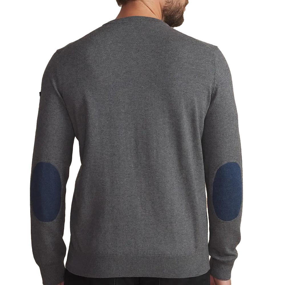 Pull Gris Foncé Homme TBS Granit vue 2