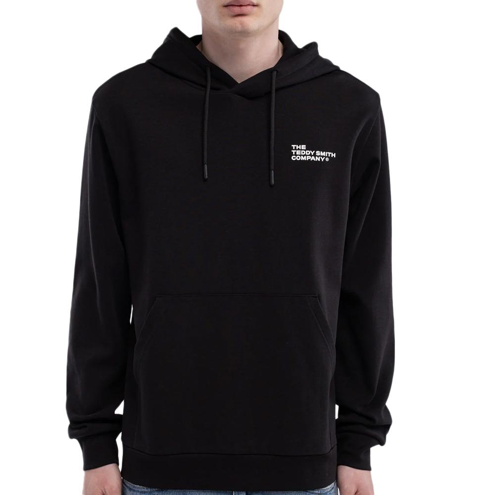 Schwarzes Kapuzensweatshirt für Jungen Teddy Smith Company günstig