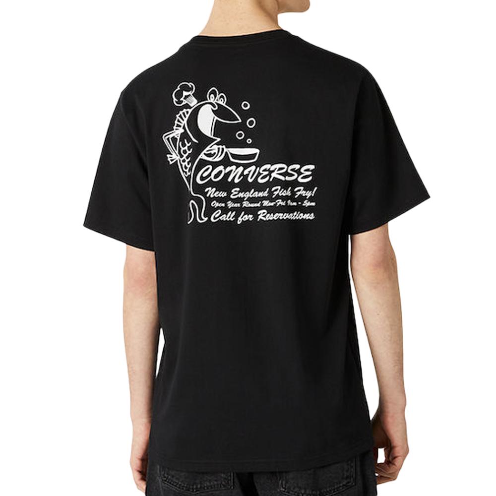 T-shirt Noir Homme Converse Fish Fry vue 2