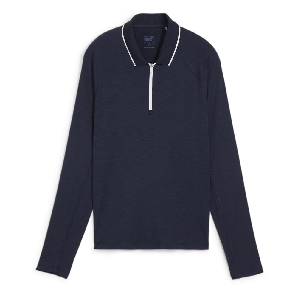 Puma You Women’s Navy Long-Sleeved Polo Shirt affordable