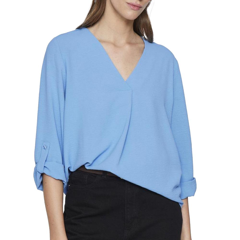 Blouse Bleu Femme Vila Josa pas cher