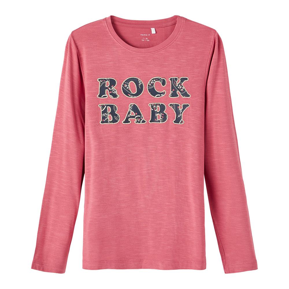 Camiseta rosa para niña «Name it ROCK» barato