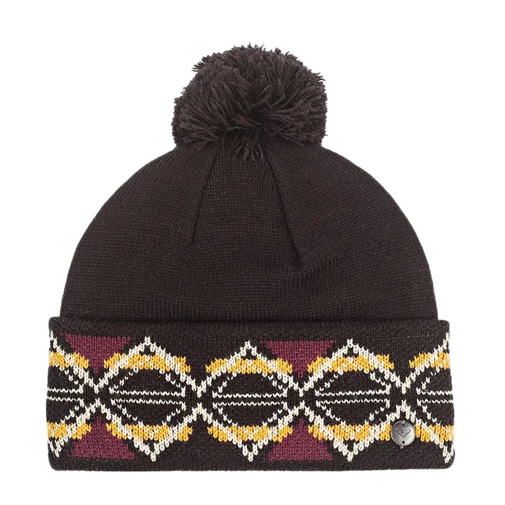 Sombrero de mujer con pompón negro Roxy Lizzie barato