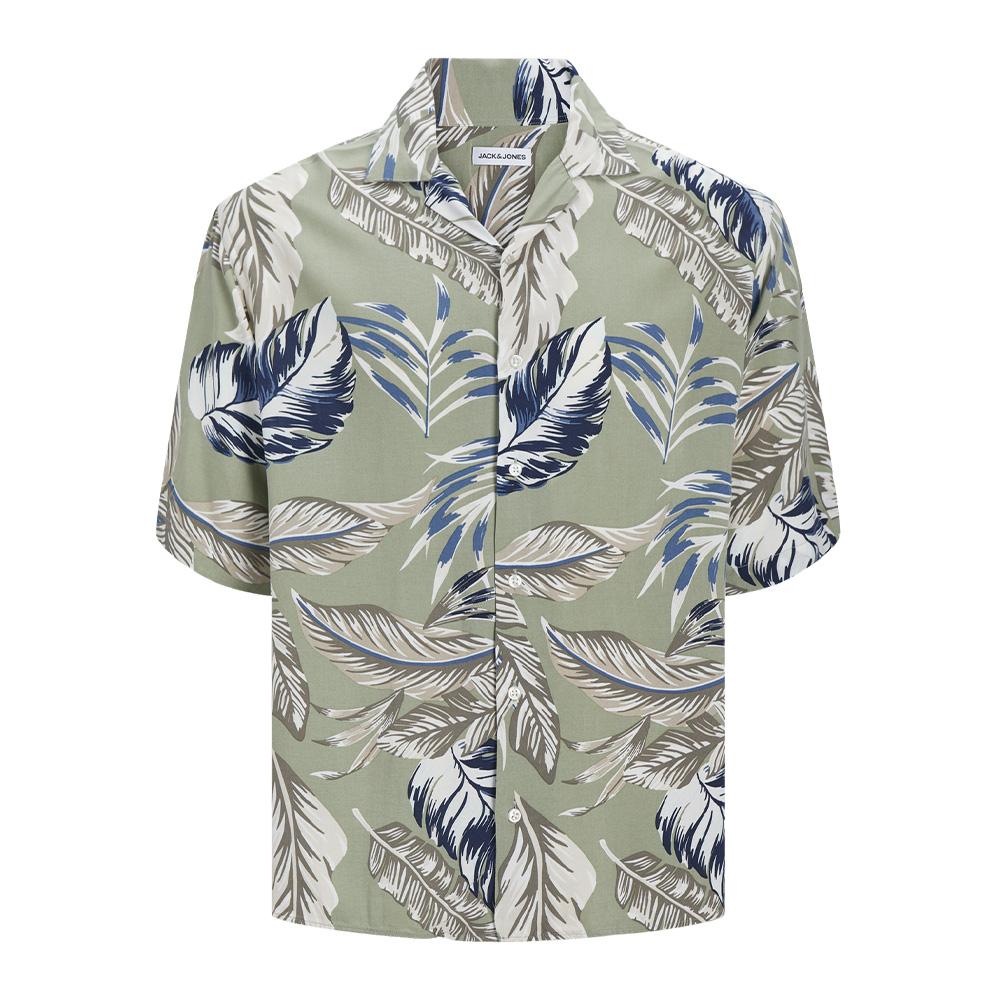 Jack & Jones Resort Floral Boy's Shirt Khaki/Navy Photo of the Espace des Marques %store% store - view of %key%