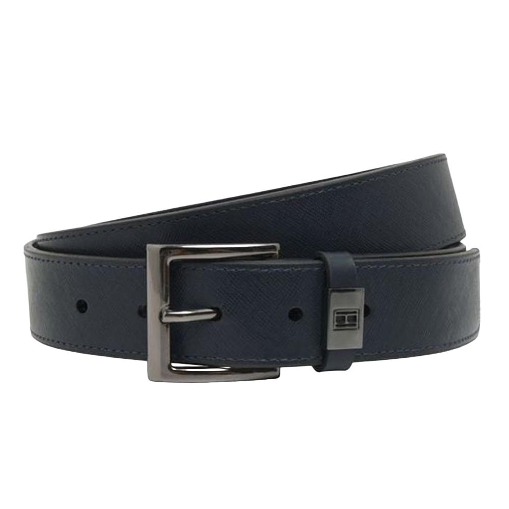 Cinturón azul Tommy Hilfiger Soho barato
