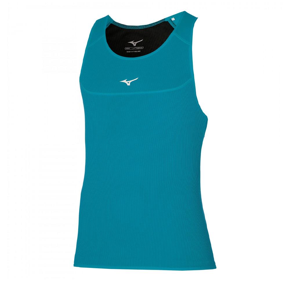 Débardeur Bleu Homme Mizuno Active pas cher