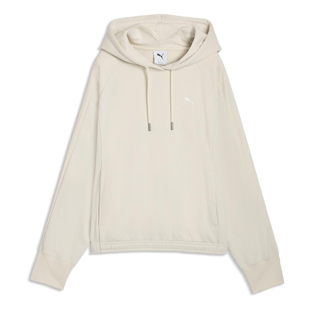 Sweat À Capuche Écru Femme Puma Oversized pas cher