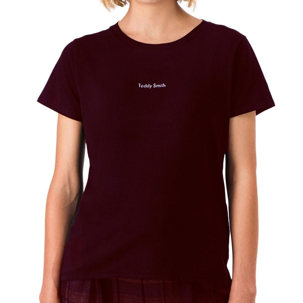 Teddy Smith Ribelle Women's Brown T-Shirt affordable