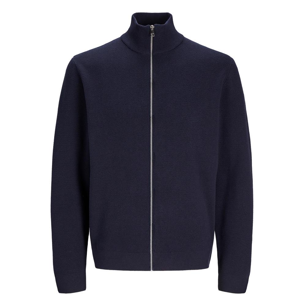 Men’s Navy Zip-Up Jumper by Jack & Jones Milano Photo of the Espace des Marques %store% store - view of %key%