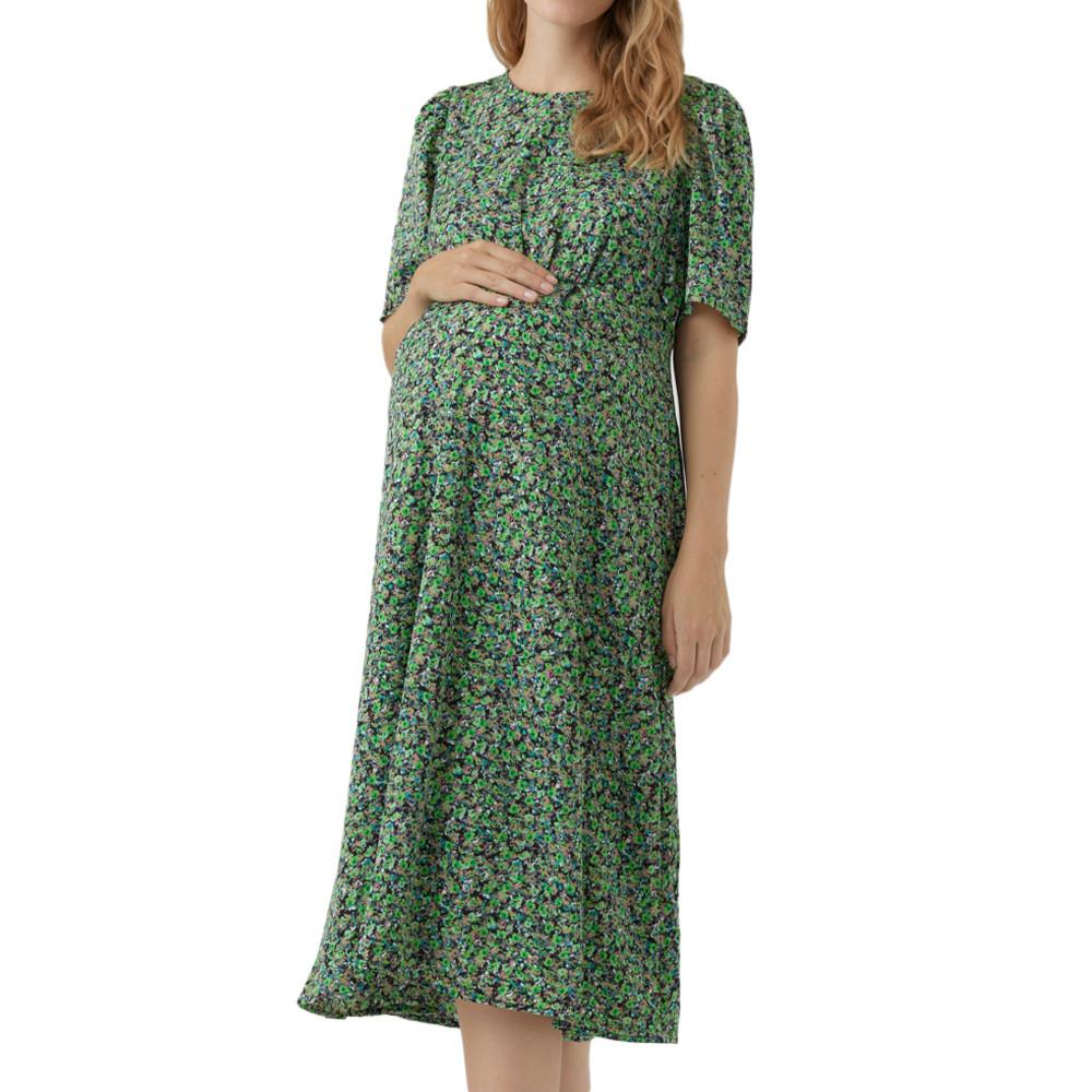 Robe de Grossesse Verte Femme Vero Moda Marternity Janina pas cher
