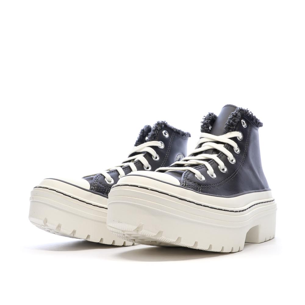 Schwarze Sneakers Frau Converse Chuck Taylor All Star Lugged Ansicht 6