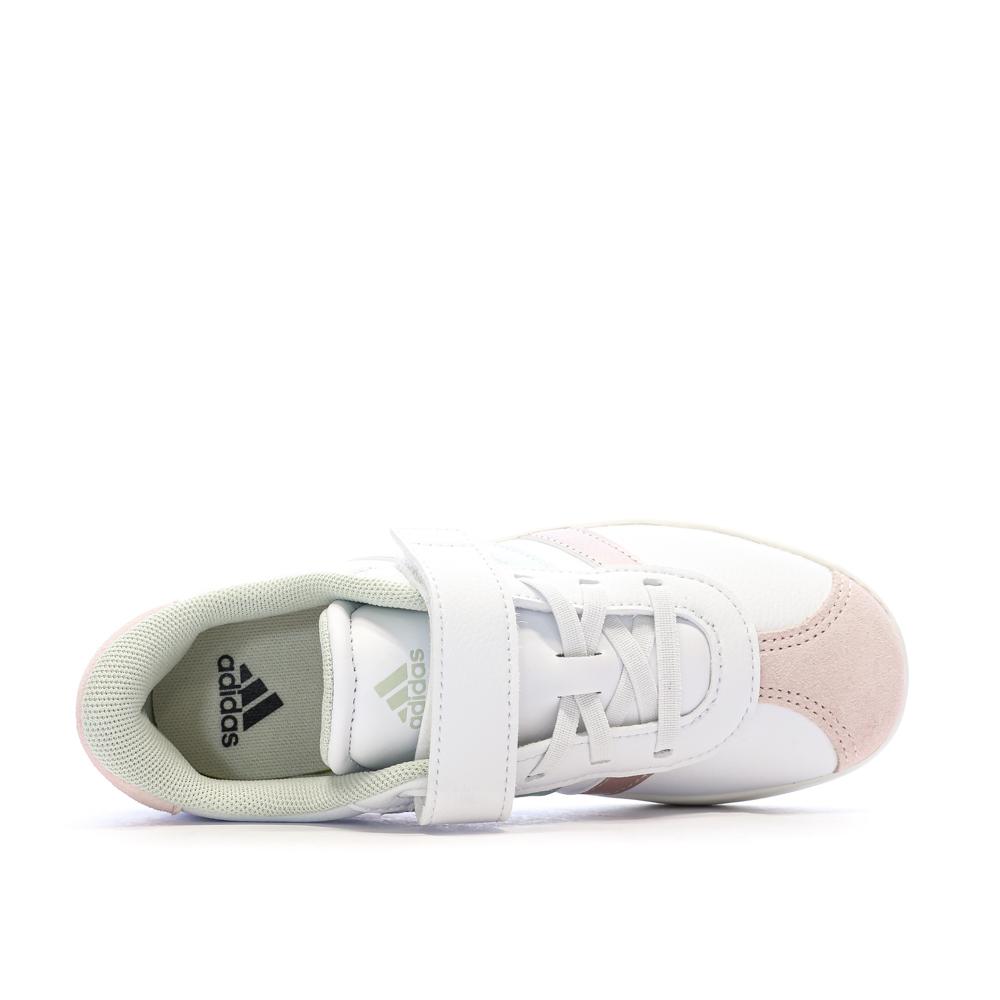 Zapatillas Adidas Vl Court Blanco/Rosa Niña ver 4