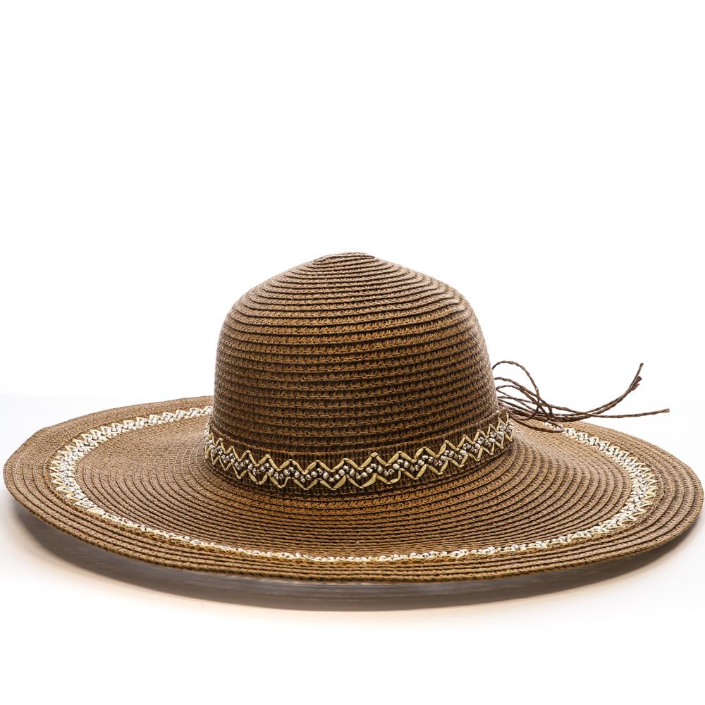 Capeline Marron Femme Via Lorenzo Madrigue pas cher