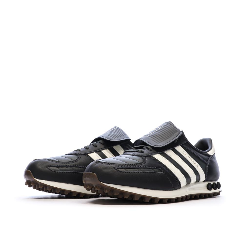 Baskets Grises Foncées Homme Adidas La Trainer vue 6