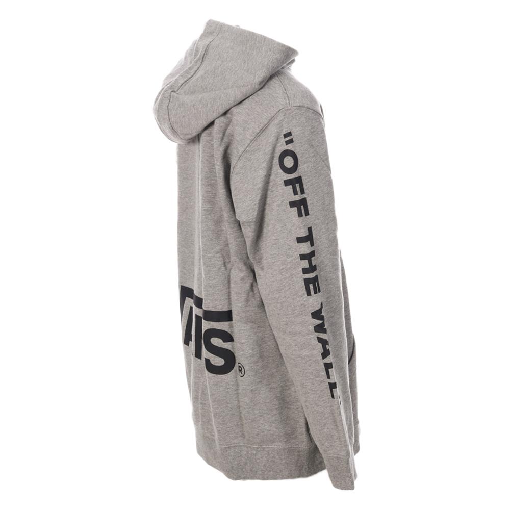 Sudadera Gris Niño Vans Logo Fleece Hoodie Heather ver 3