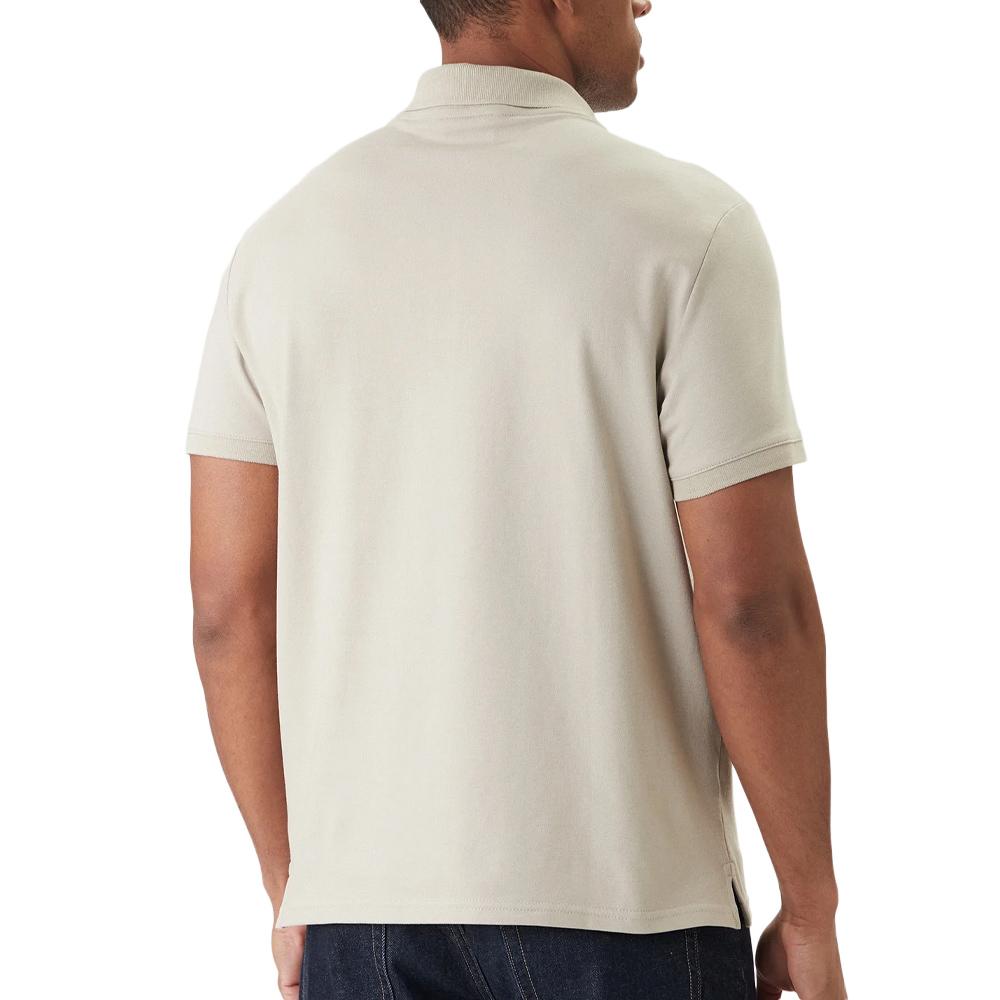 Polo Beige Homme Calvin Klein Jeans Refined vue 2