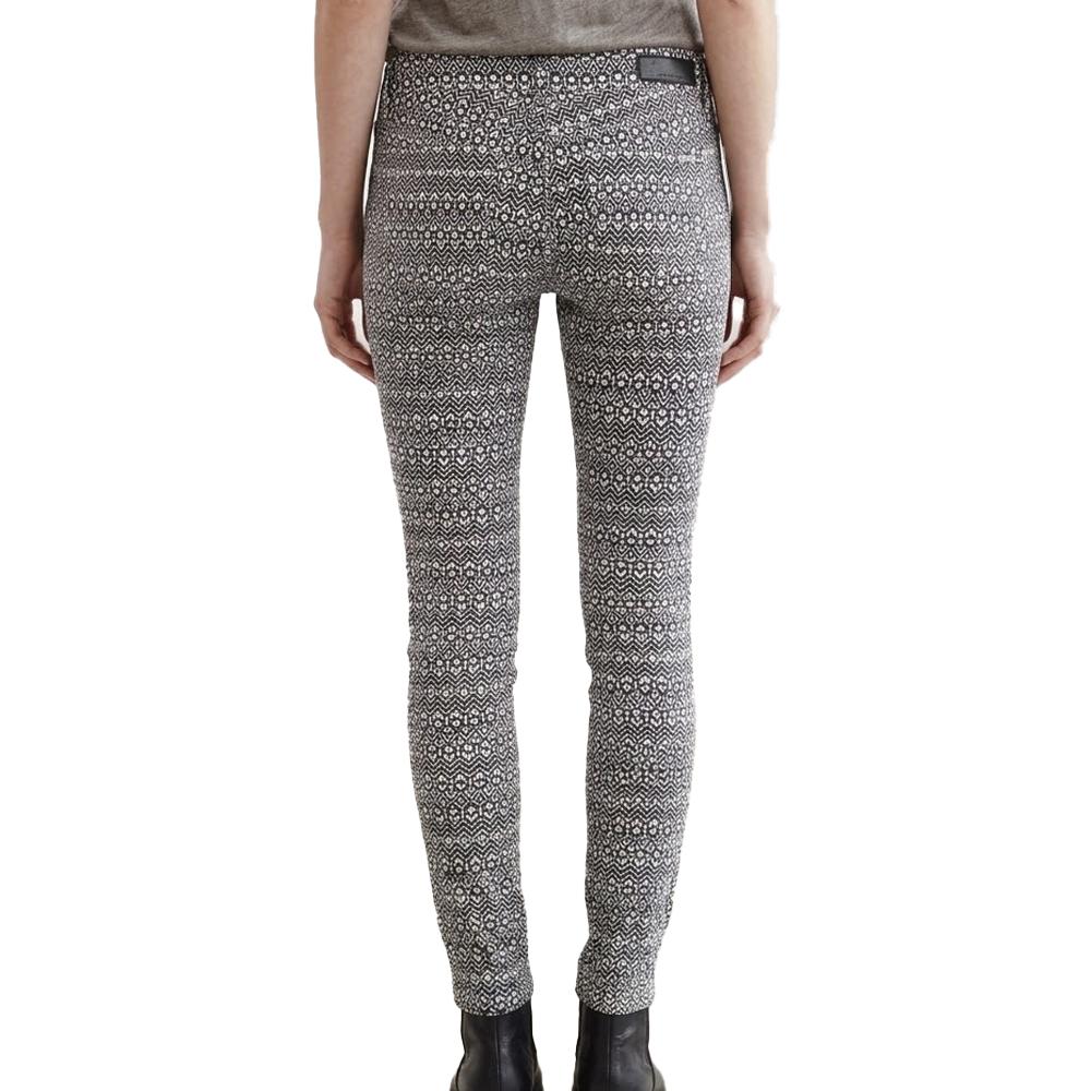 Vaqueros pitillo blancos/negros para mujer Vans Moto ver 2