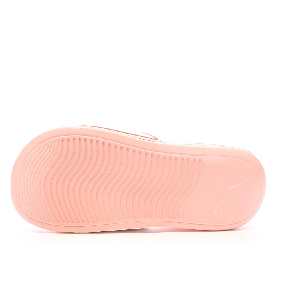 Claquettes Rose Femme Puma Popcat vue 2