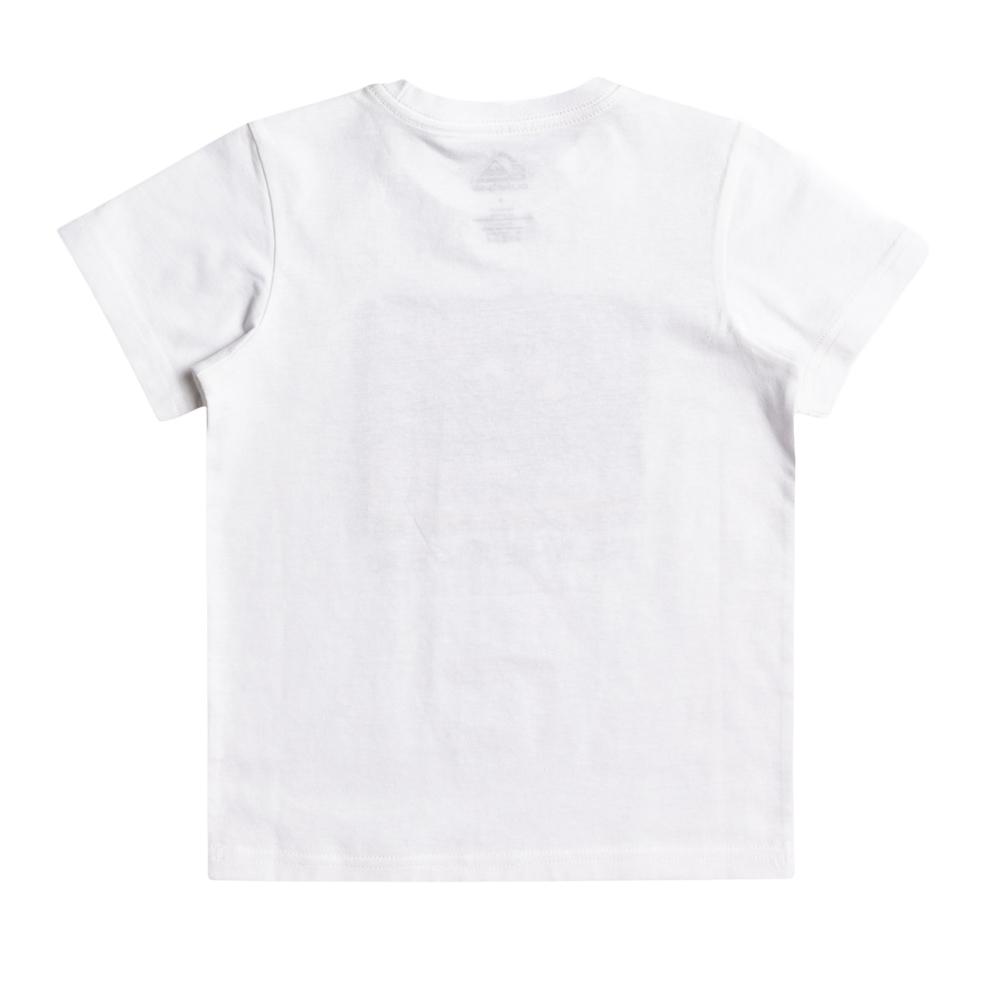 T-shirt Blanc Garçon Quiksilver Boxedlogo K Tees vue 2