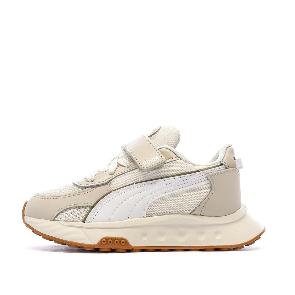 Beige/weiße Puma Wild Sneaker für Jungen günstig