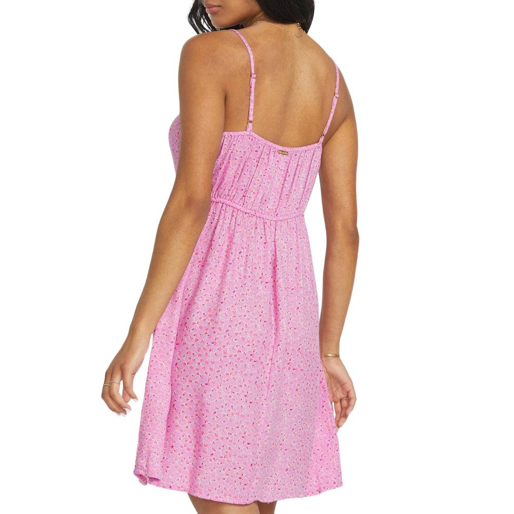 Rosa Kleid mit Blumen für Frauen Billabong So Dainty Ansicht 2