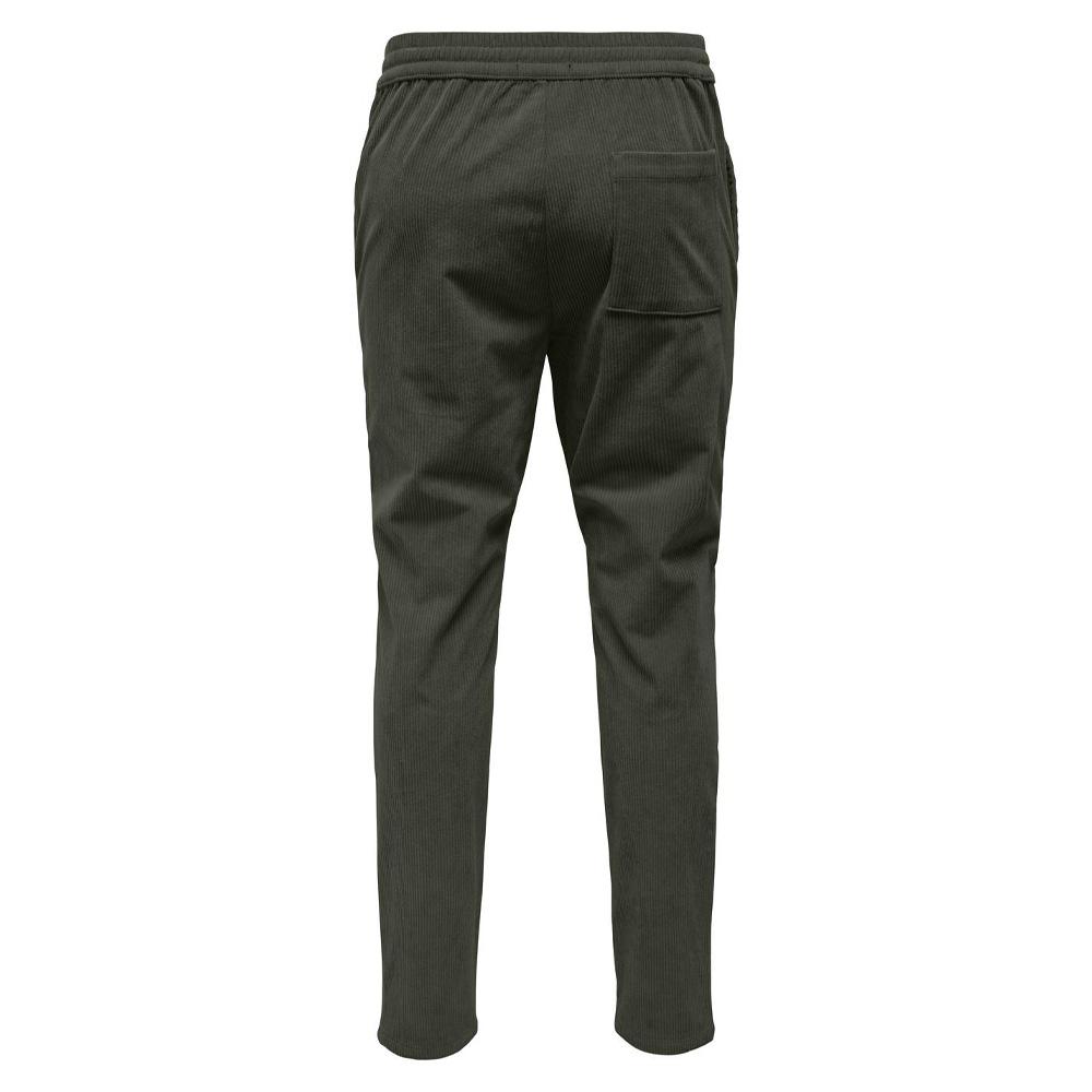 Khaki fließende Hose Mann Only &amp; Sons Linus Ansicht 2