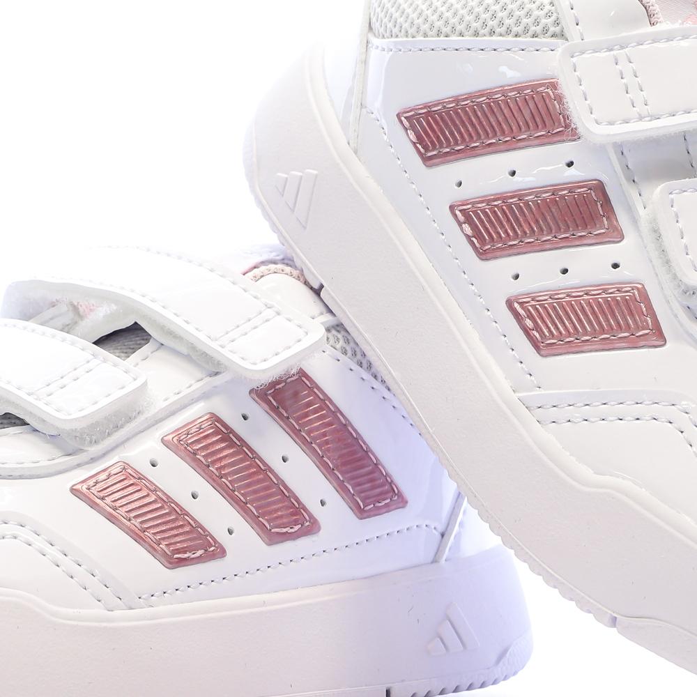Zapatillas blancas/rosas para niña Adidas Tensaur ver 7
