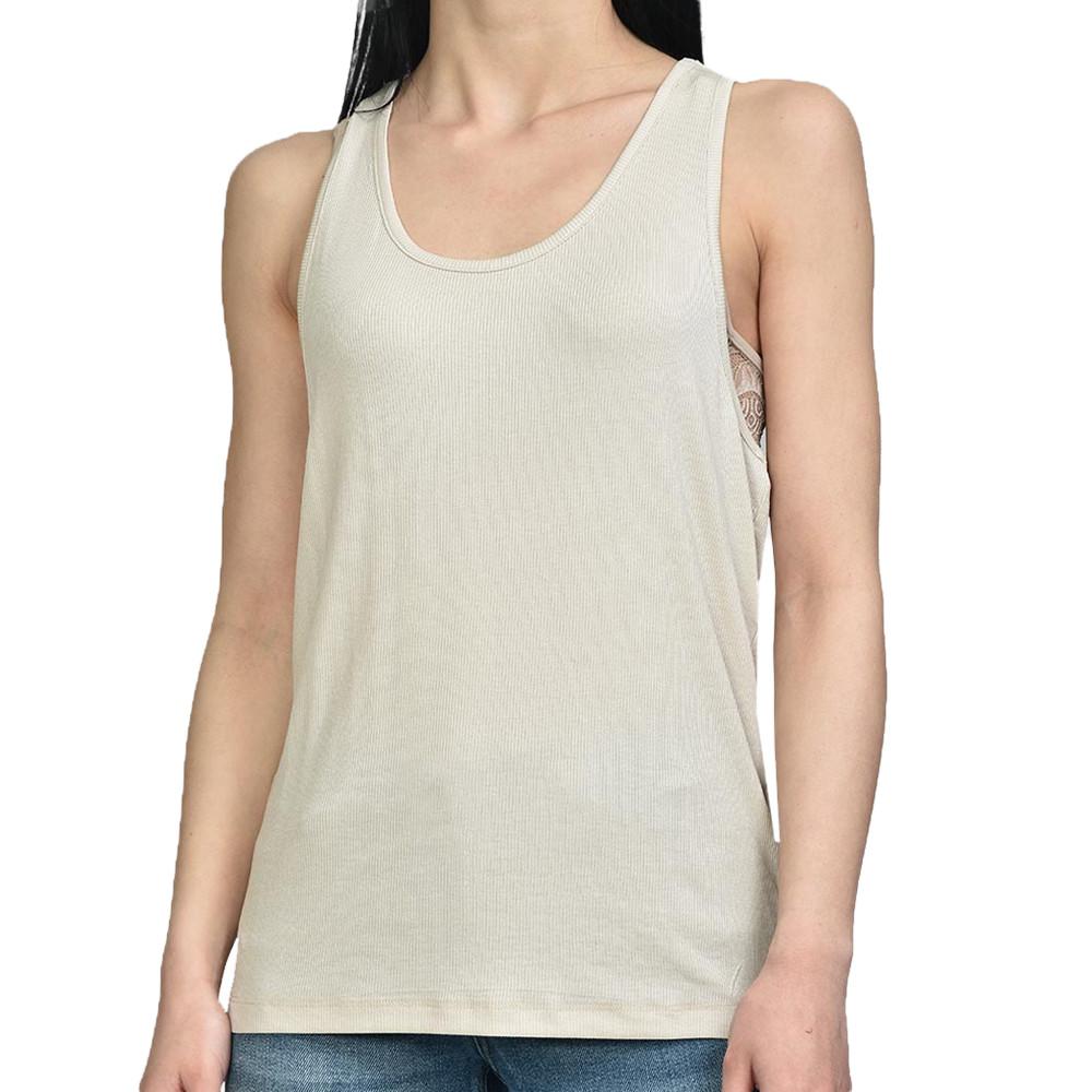 Camiseta de tirantes para mujer JJXX Flower beige barato