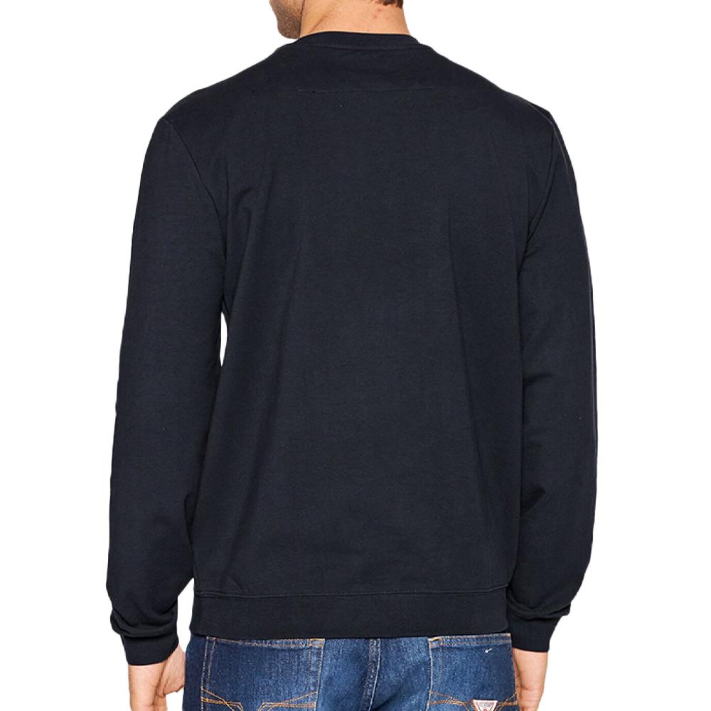 Sudadera con logo triangular Guess Azul Marino, Hombre ver 2
