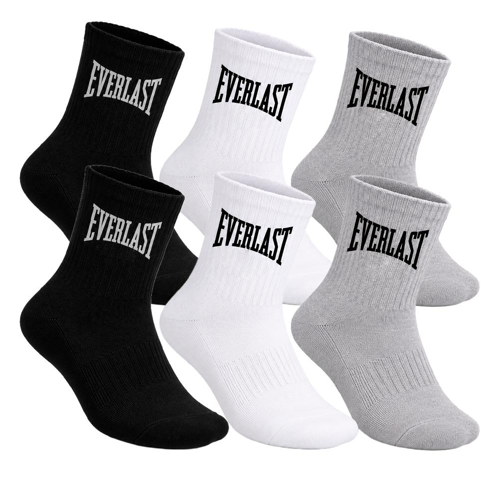 6er-Pack schwarze/graue/weiße Herrensocken von Everlast EL062 günstig
