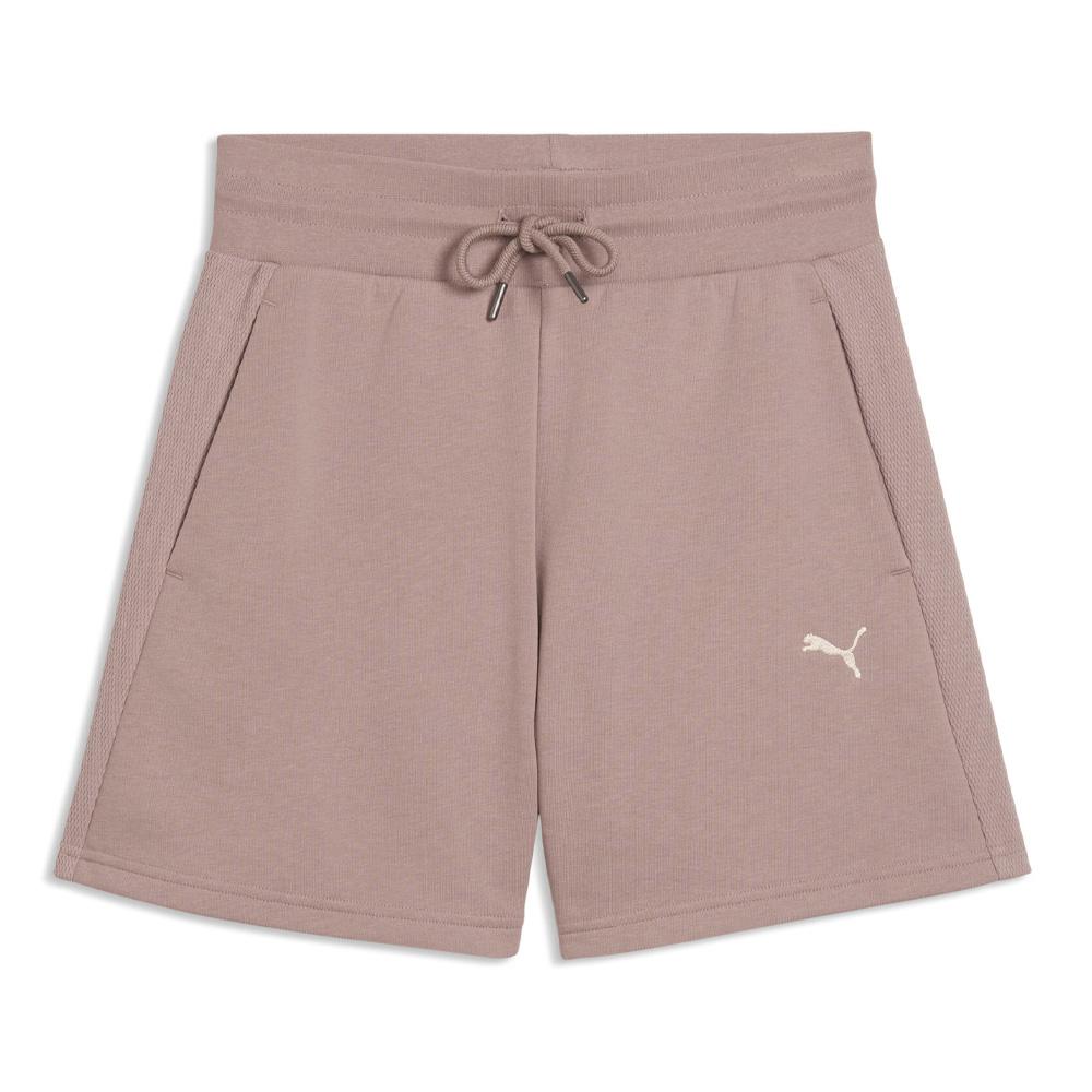 Short De Survêtement Rose Taupe Femme Puma Class pas cher