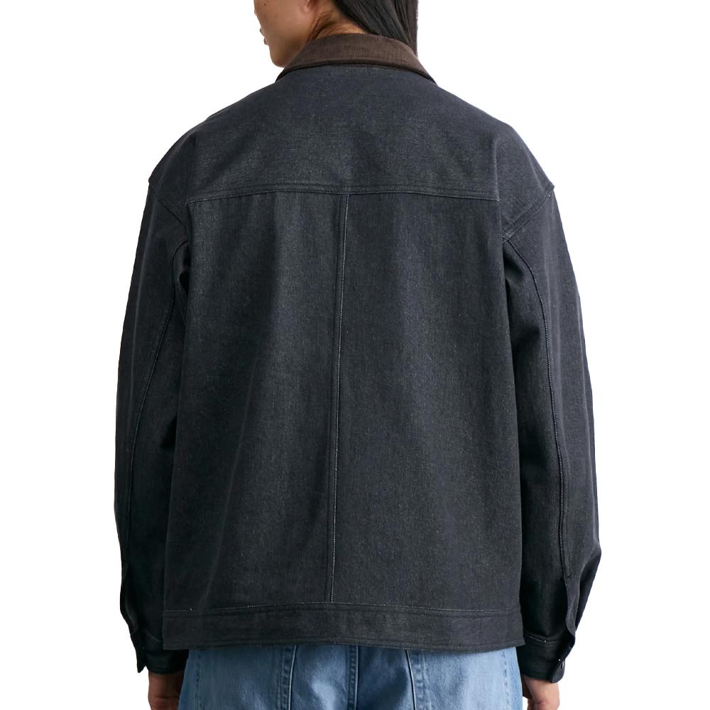 Schwarze Jacke Mixed Converse Denim Shirt Ansicht 2