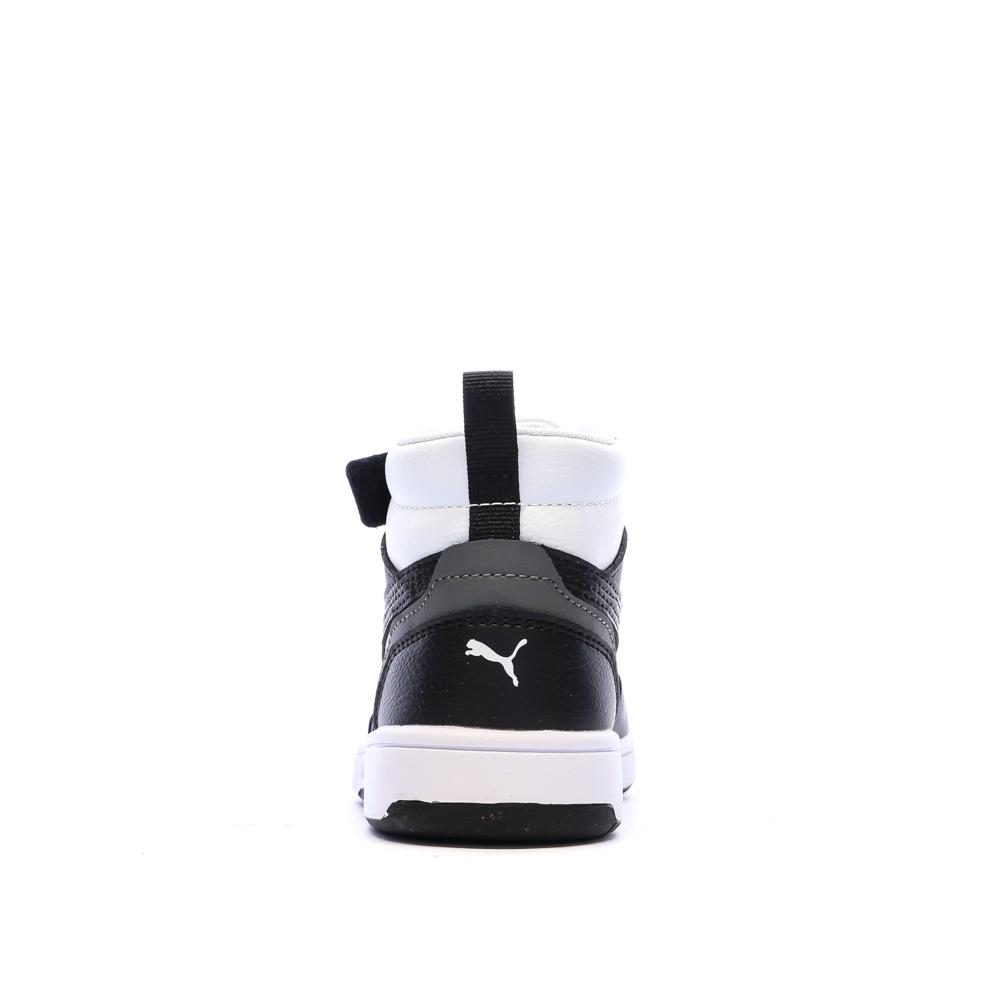 Zapatillas blancas/negras para niño Puma Rebound ver 3