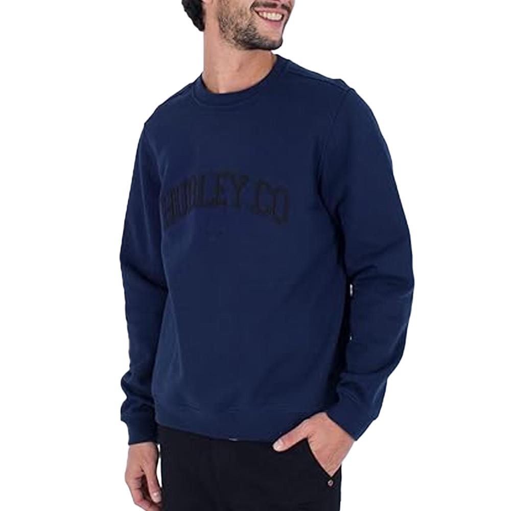 Hurley Men's navy applique sweatshirt affordable