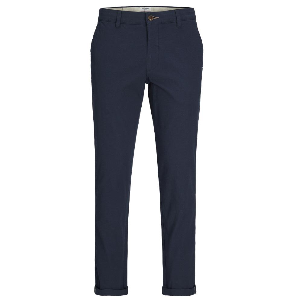 Jack &amp; Jones Marco Pantalones Chinos Azul Marino Oscuro Hombre ver 3