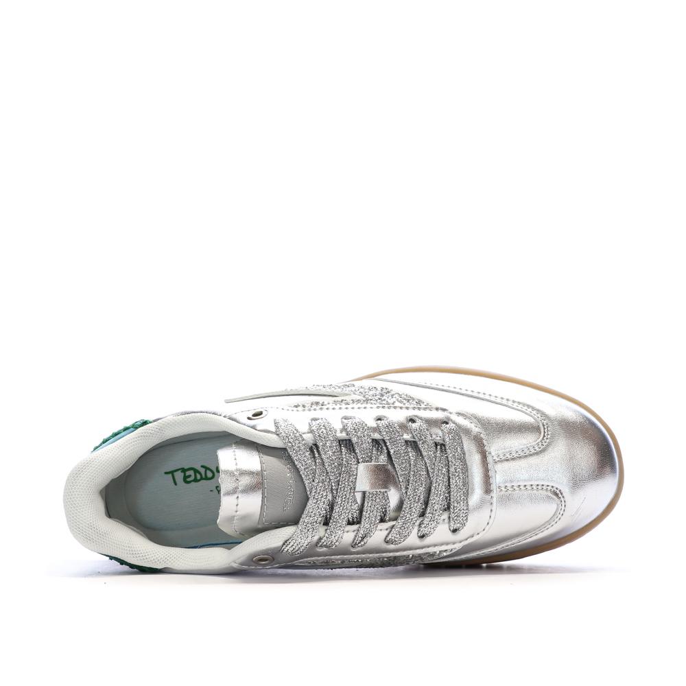 Silver/Green Women’s Teddy Smith Trainers 120305 Photo of the Espace des Marques %store% store - view of %key%