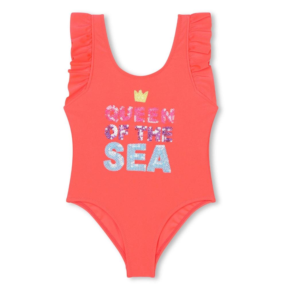 Bañador naranja para niña Billieblush U20059 barato