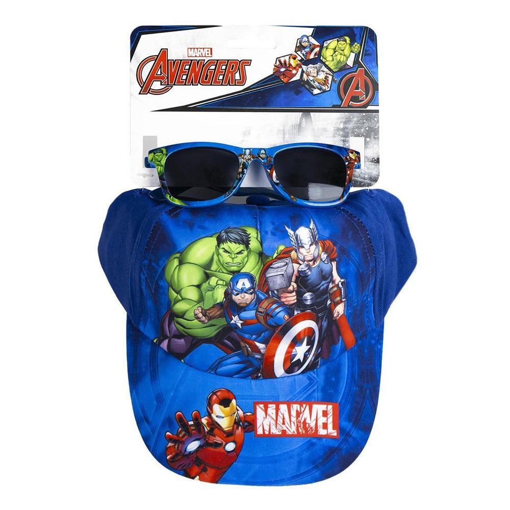 Kappe + Sonnenbrille Set Blau Kinder Sport Zone Avengers günstig