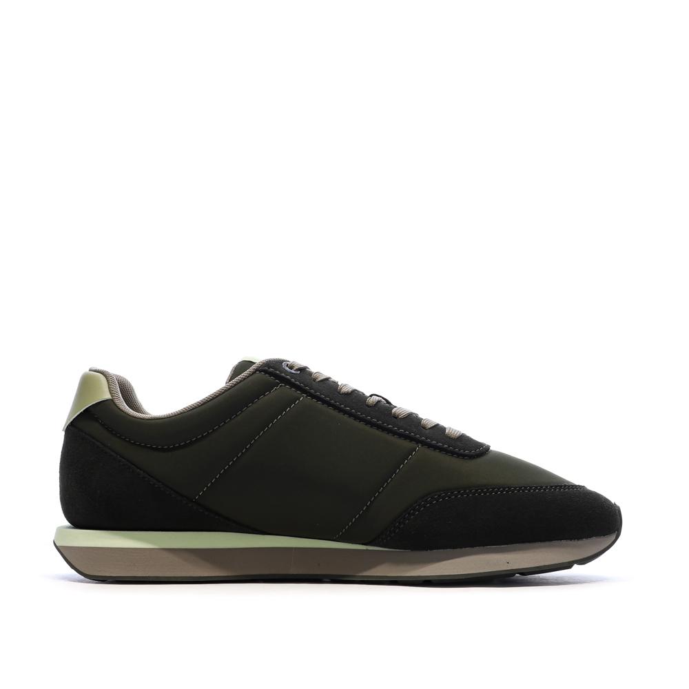Baskets Kaki Homme Calvin Klein Jeans Retro Runner vue 2