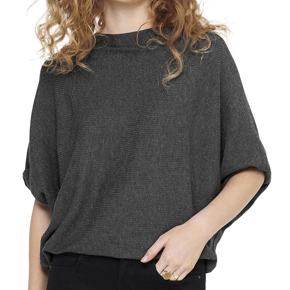 Women's Dark Grey 3/4 Sleeve Sweater JDY New Behave affordable
